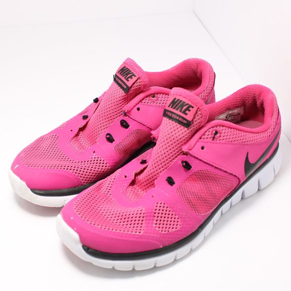 Nike Flex 2014 Run Pink Running Shoes 4Y / 5.5 wom - Picture 1 of 6